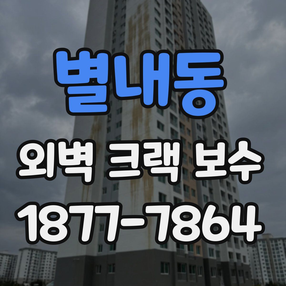 별내동 외벽 크랙 보수