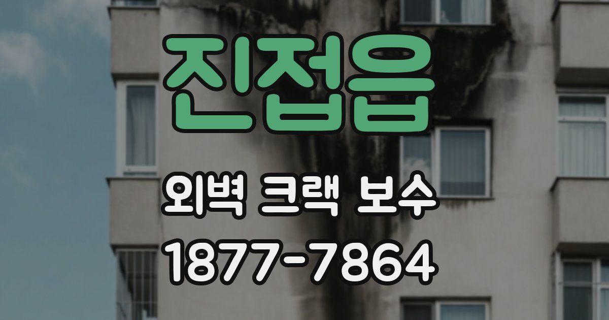 진접읍 외벽 크랙 보수