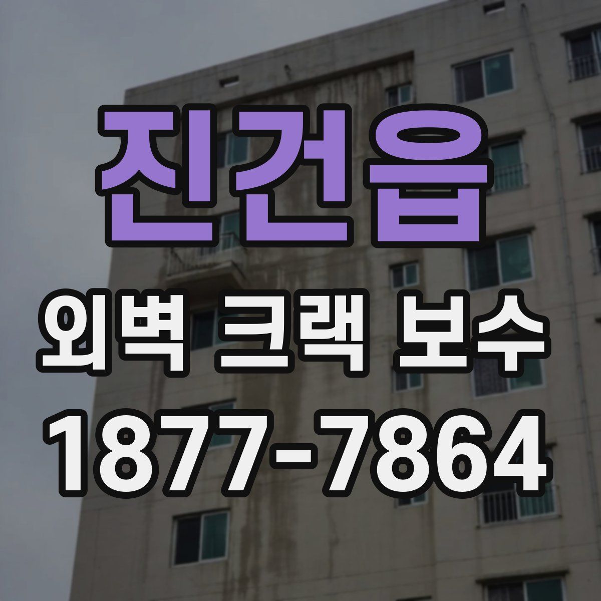 진건읍 외벽 크랙 보수