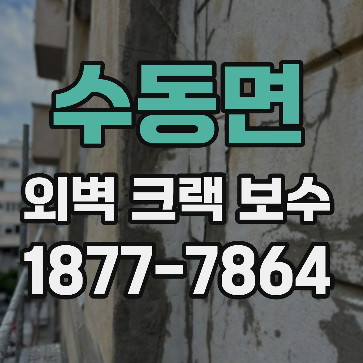 수동면 외벽 크랙 보수