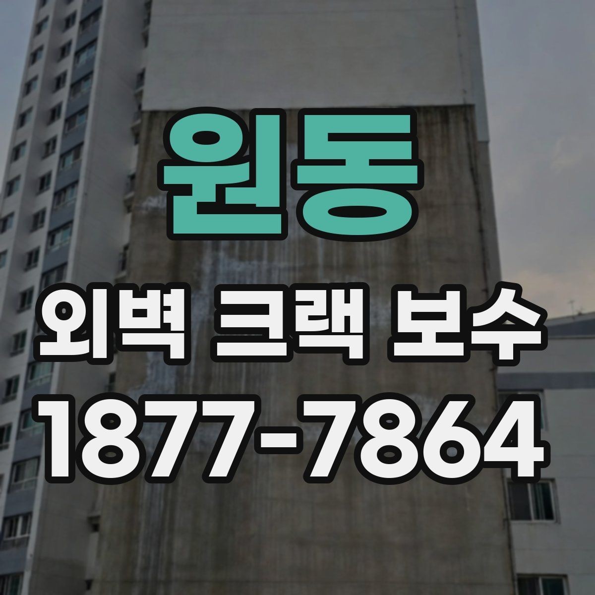 원동 외벽 크랙 보수 전후 달라지는 점 확인하기