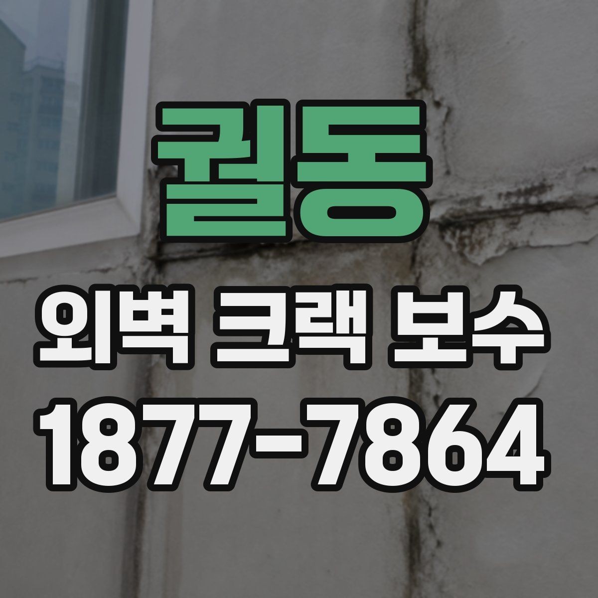 궐동 외벽 크랙 보수 후 관리가 중요한 이유