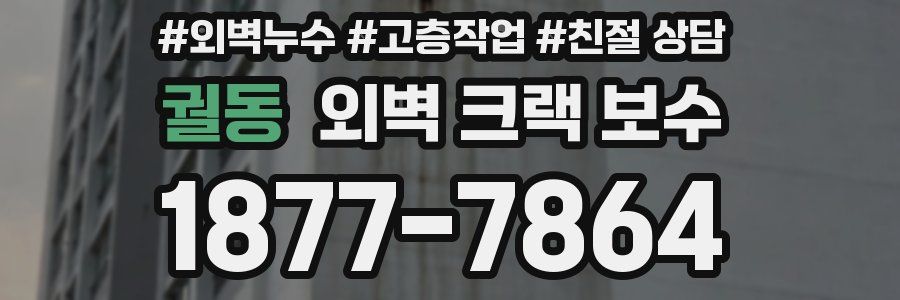 궐동 외벽 크랙 보수