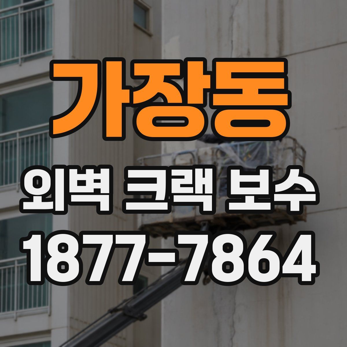 가장동 외벽 크랙 보수