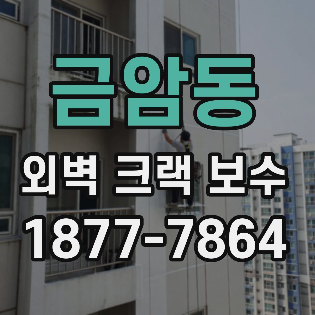 금암동 외벽 크랙 보수