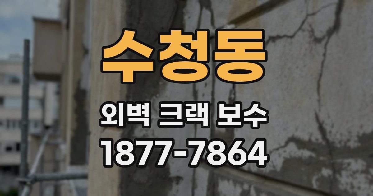 수청동 외벽 크랙 보수