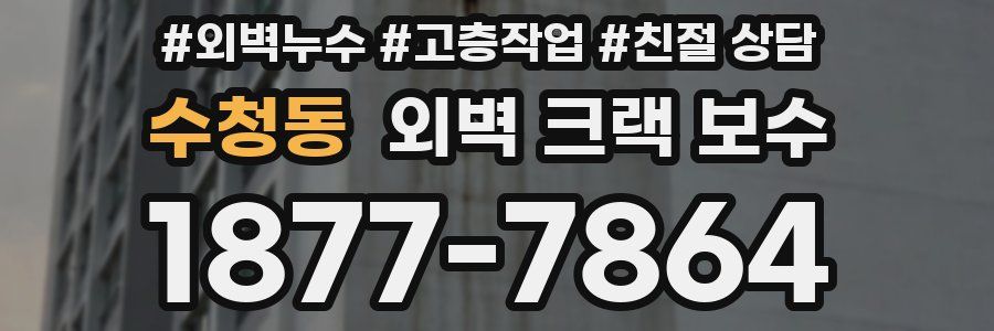 수청동 외벽 크랙 보수