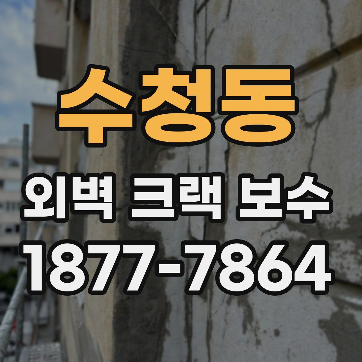 수청동 외벽 크랙 보수