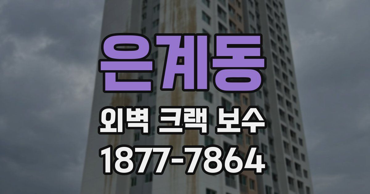 은계동 외벽 크랙 보수