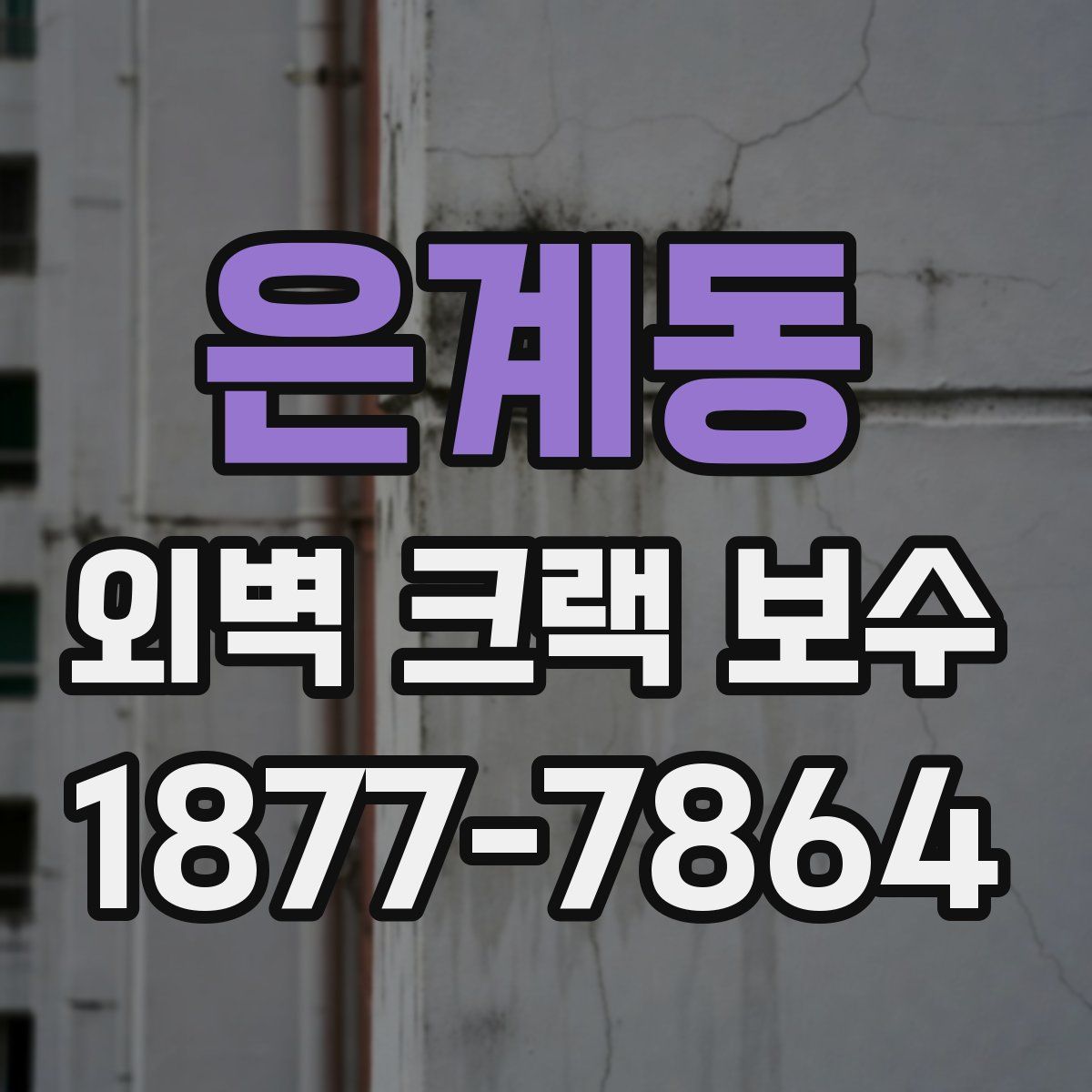 은계동 외벽 크랙 보수