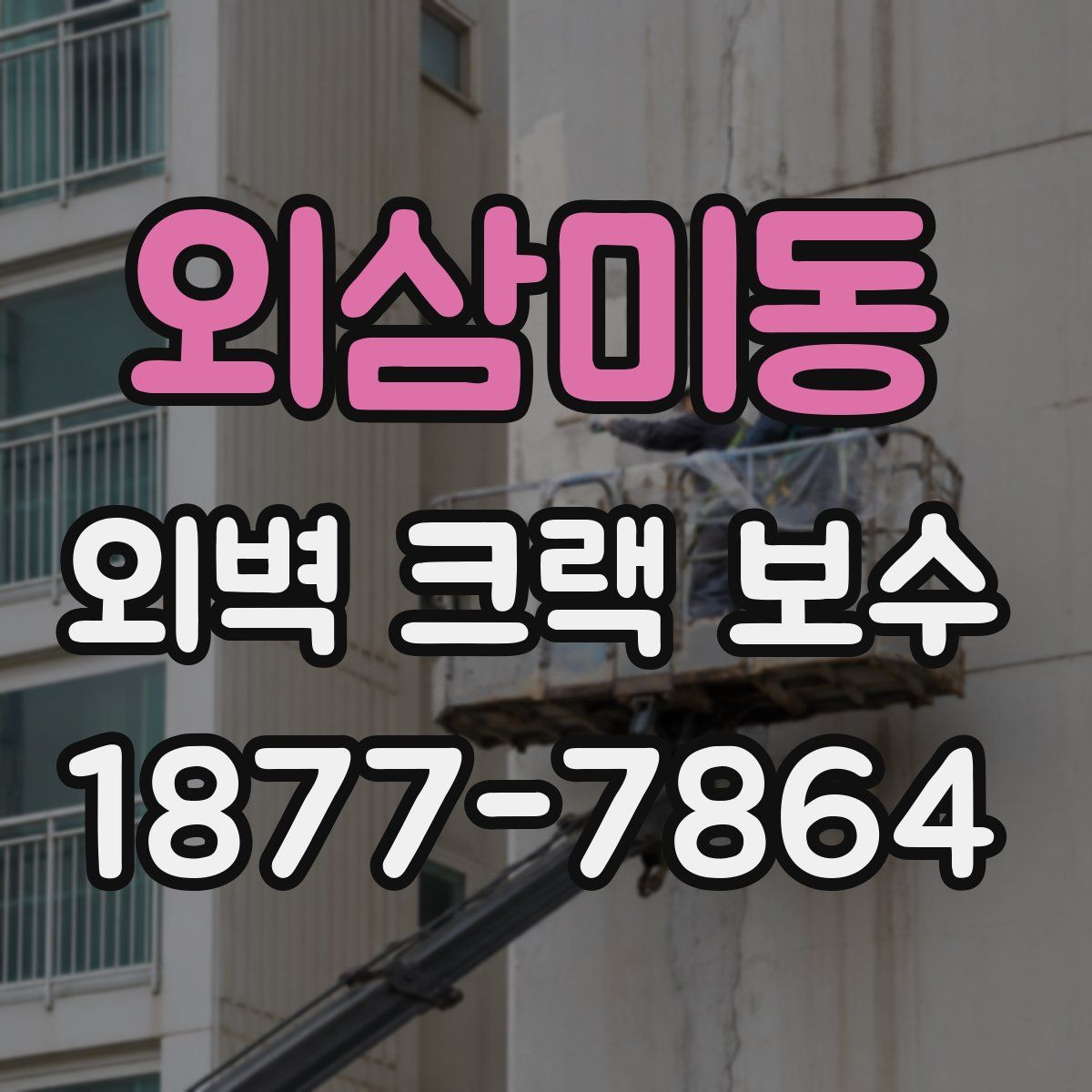 외삼미동 외벽 크랙 보수