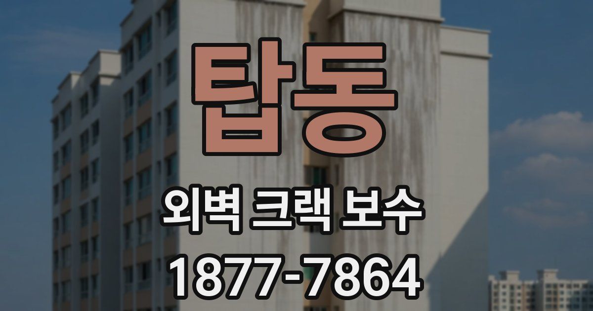 탑동 외벽 크랙 보수