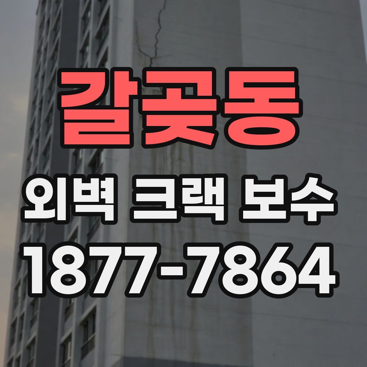 갈곶동 외벽 크랙 보수