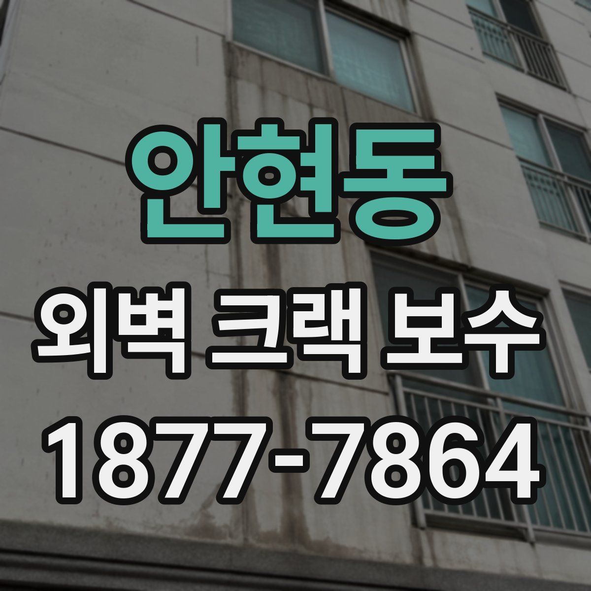 안현동 외벽 크랙 보수