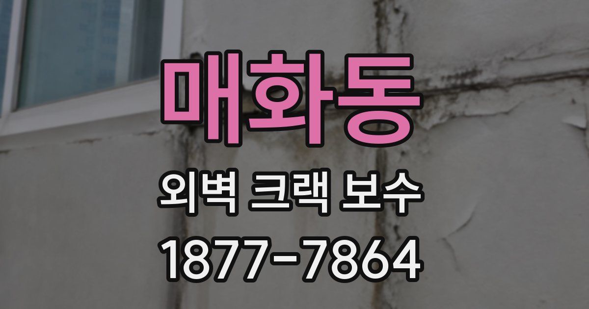 매화동 외벽 크랙 보수