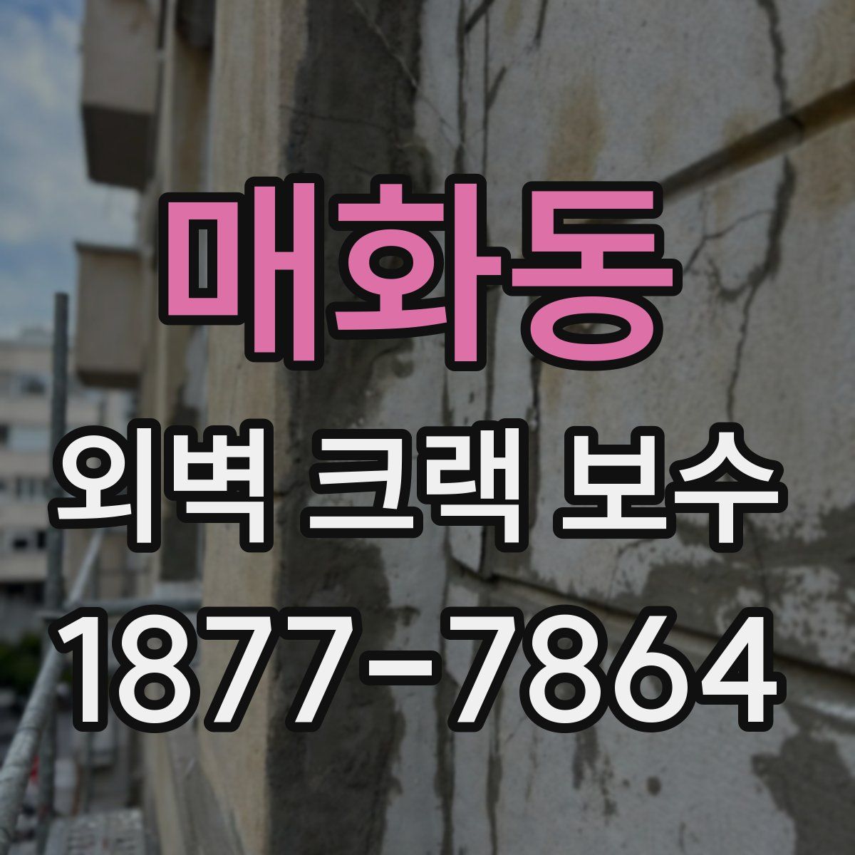 매화동 외벽 크랙 보수