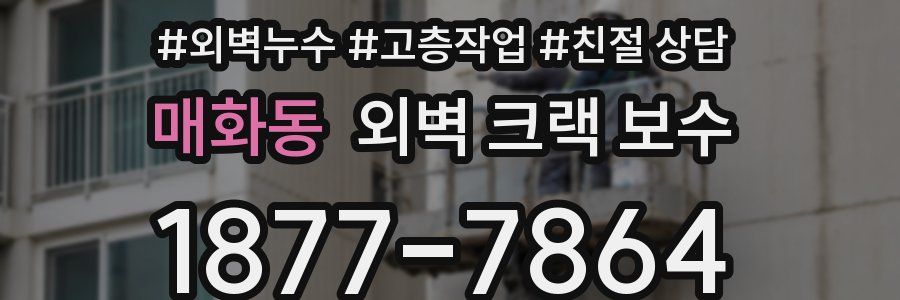 매화동 외벽 크랙 보수