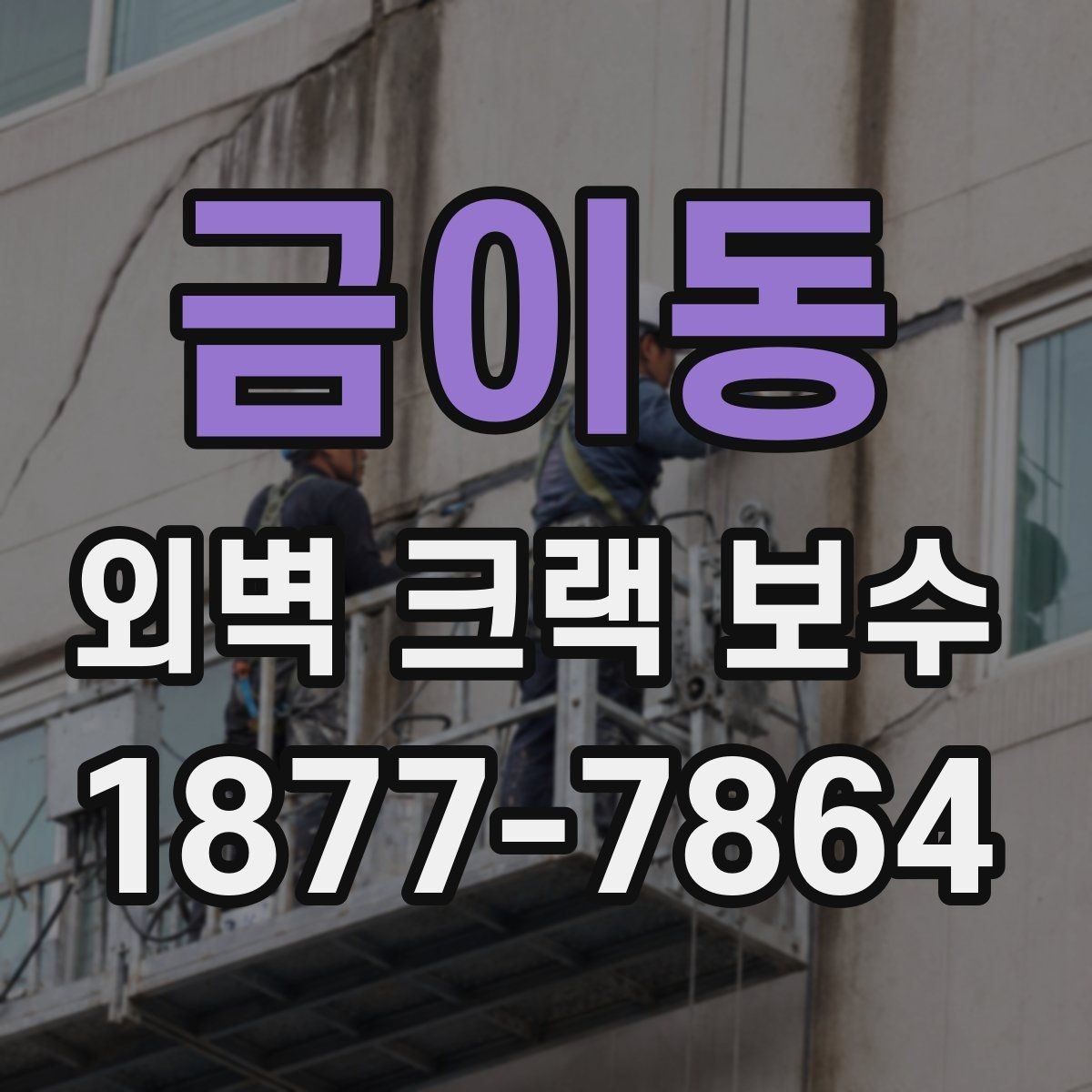 금이동 외벽 크랙 보수 종류와 적용 범위