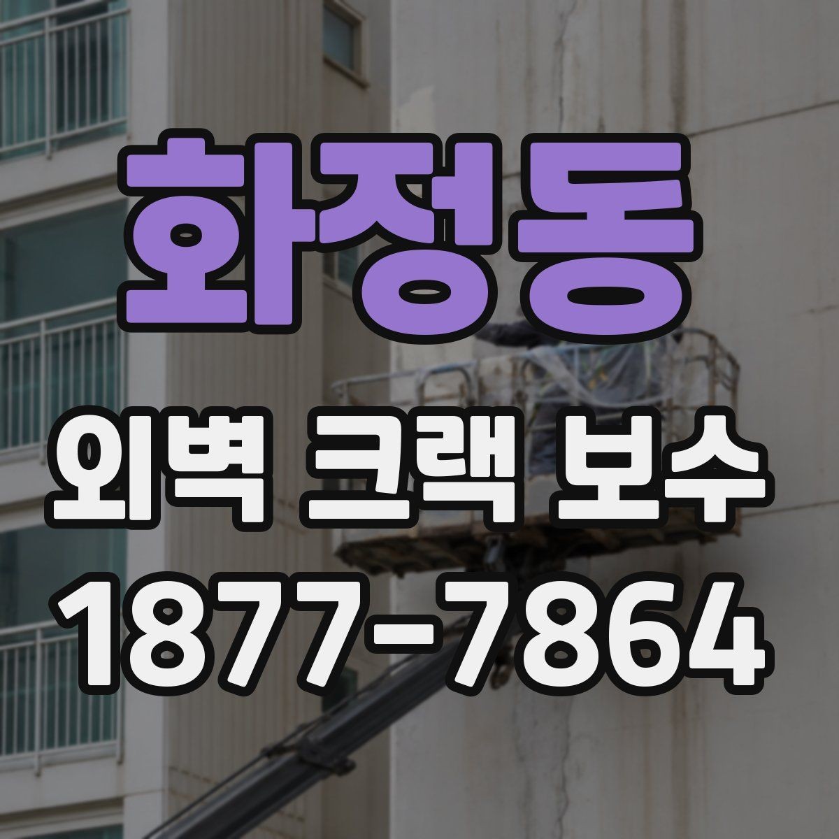 화정동 외벽 크랙 보수 예산이 달라지는 현장 조건