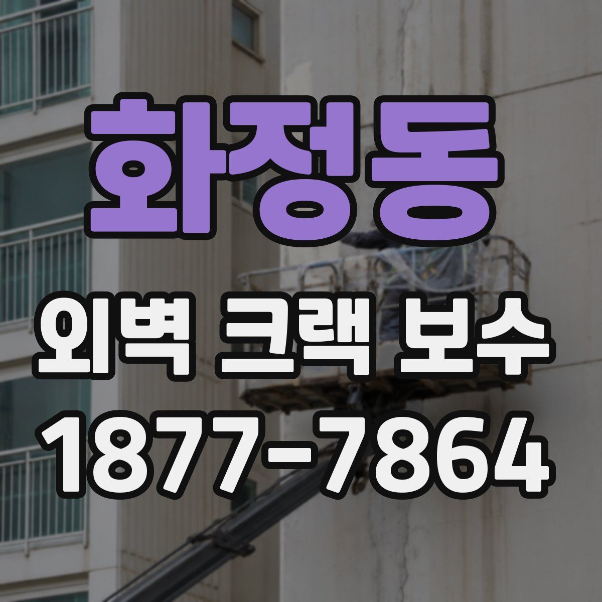 화정동 외벽 크랙 보수