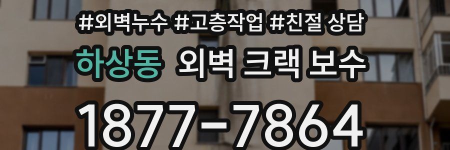 하상동 외벽 크랙 보수