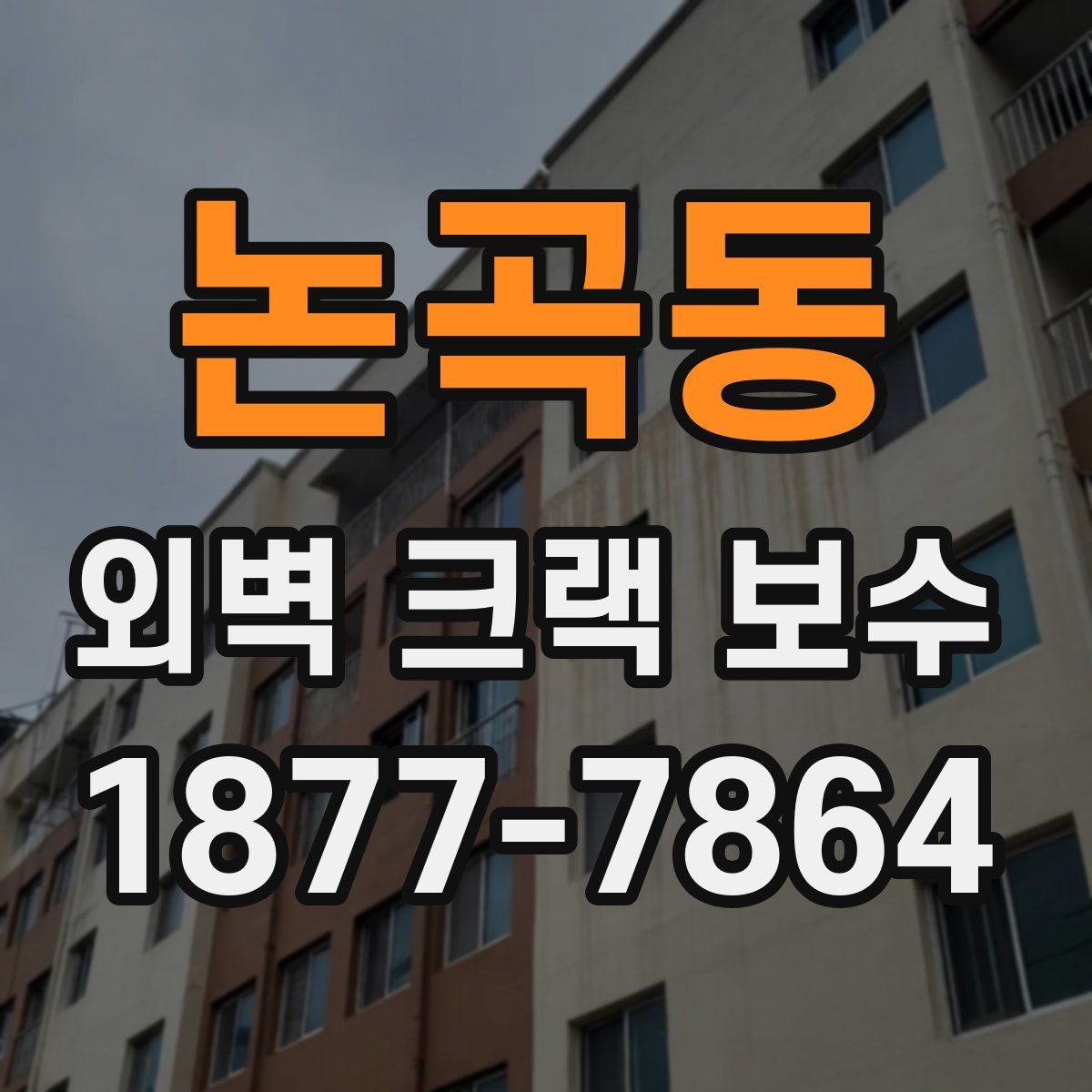 논곡동 외벽 크랙 보수
