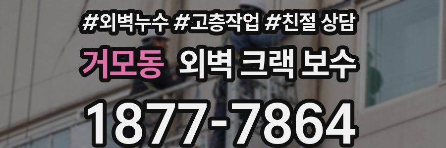 거모동 외벽 크랙 보수