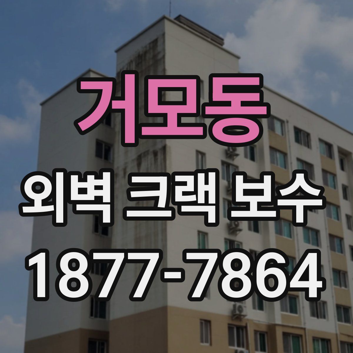 거모동 외벽 크랙 보수