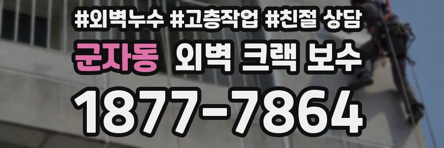 군자동 외벽 크랙 보수