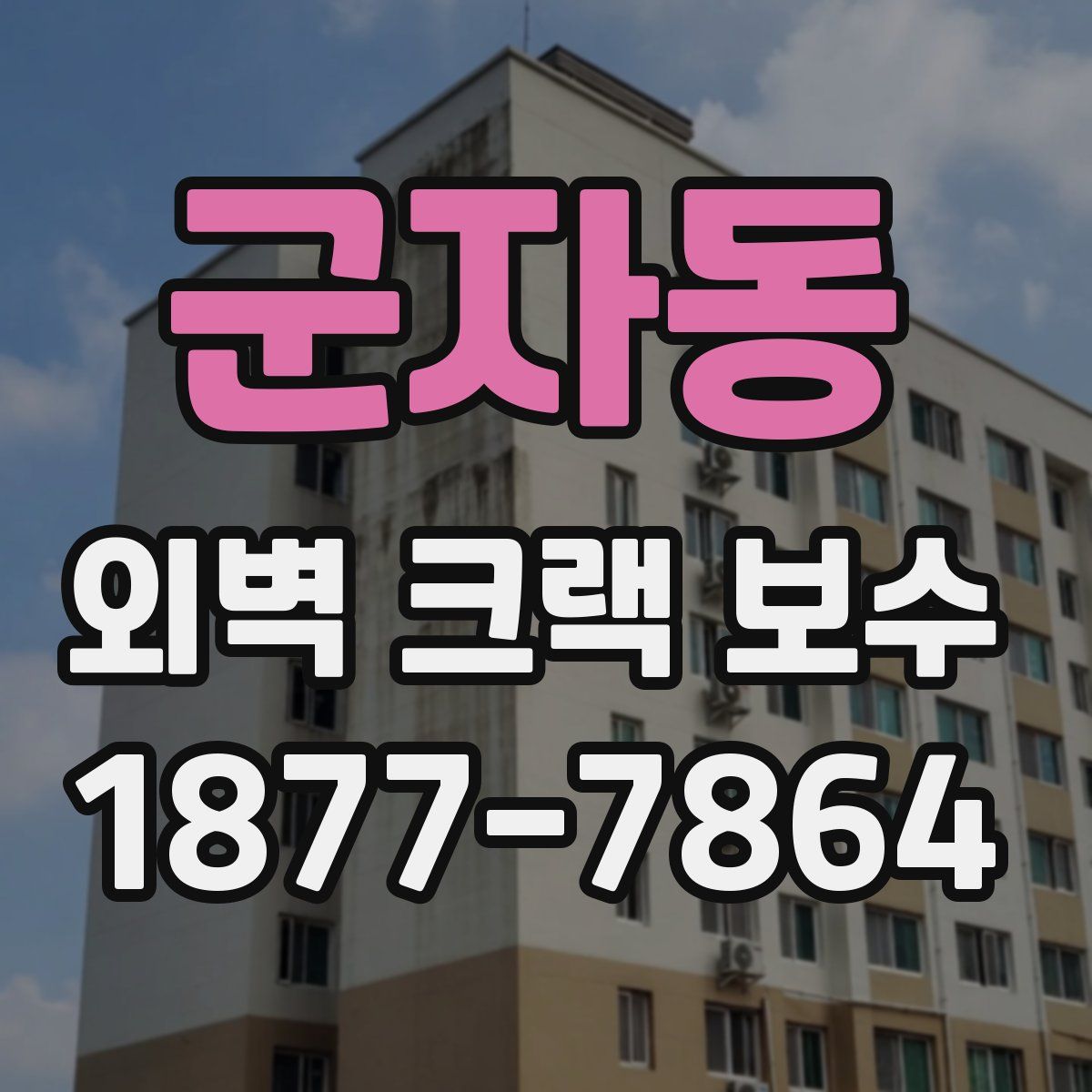 군자동 외벽 크랙 보수