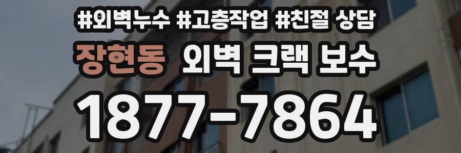 장현동 외벽 크랙 보수