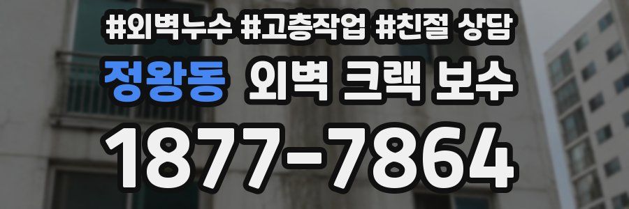 정왕동 외벽 크랙 보수