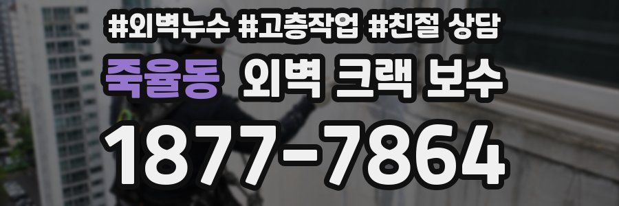 죽율동 외벽 크랙 보수