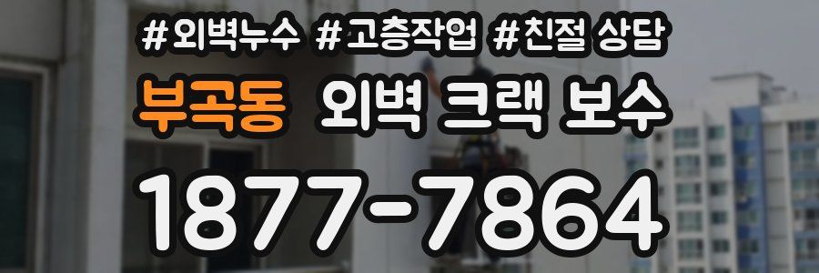 부곡동 외벽 크랙 보수
