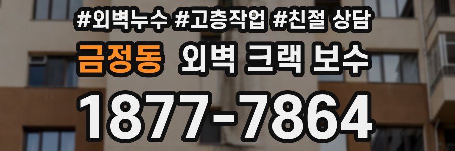 금정동 외벽 크랙 보수