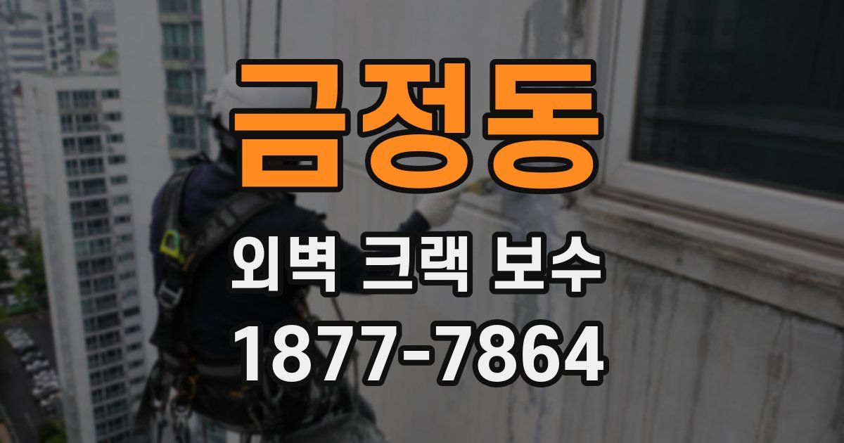 금정동 외벽 크랙 보수