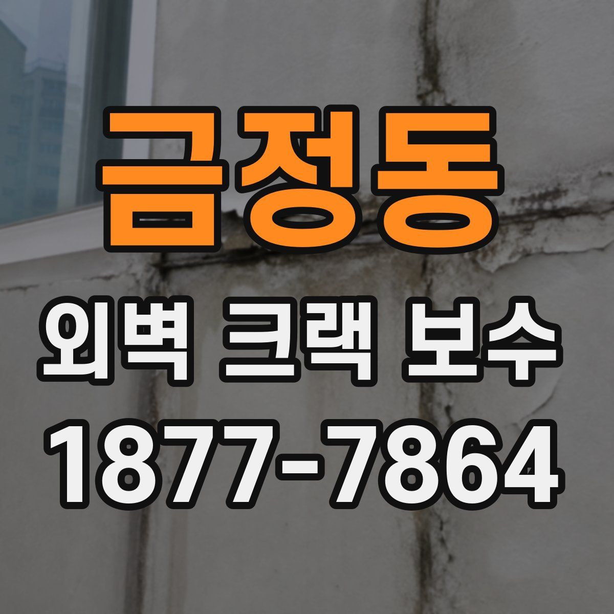 금정동 외벽 크랙 보수