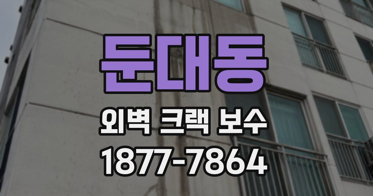 둔대동 외벽 크랙 보수