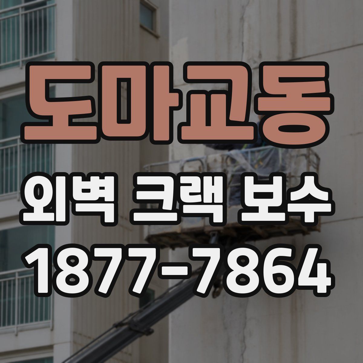도마교동 외벽 크랙 보수