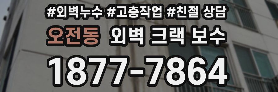 오전동 외벽 크랙 보수