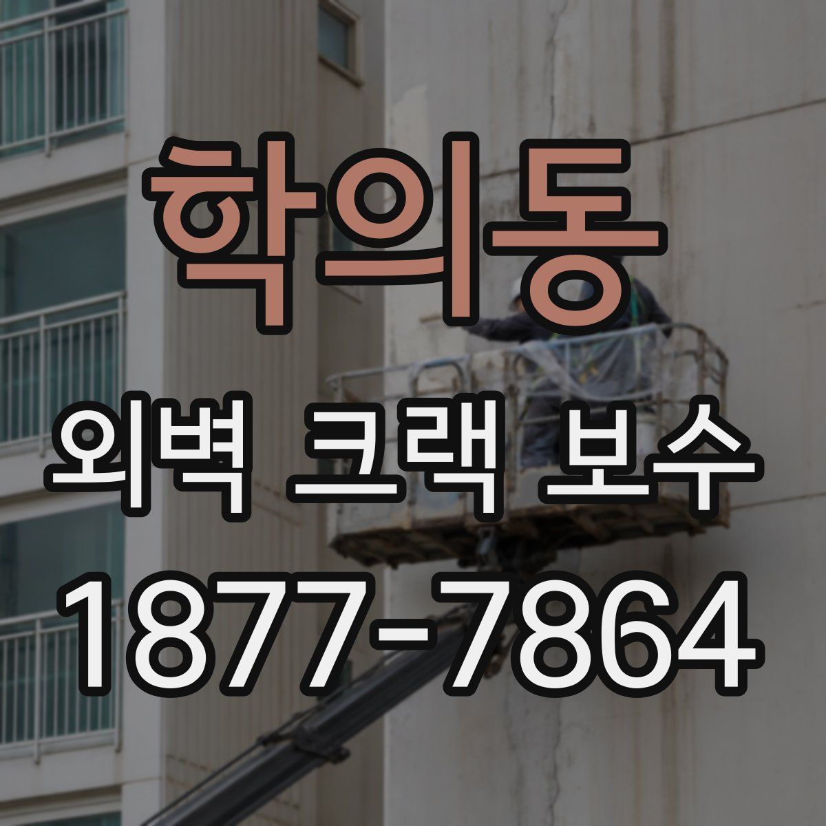 학의동 외벽 크랙 보수