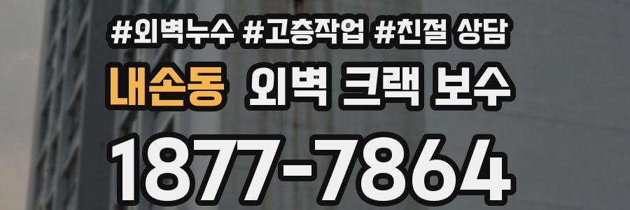 내손동 외벽 크랙 보수