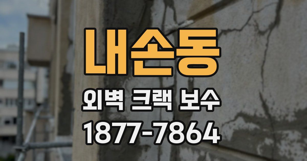 내손동 외벽 크랙 보수