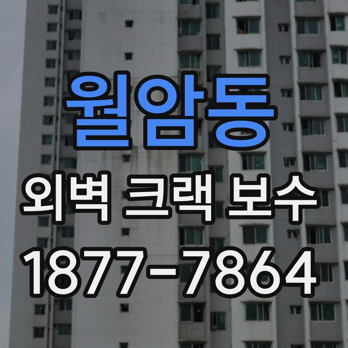 월암동 외벽 크랙 보수