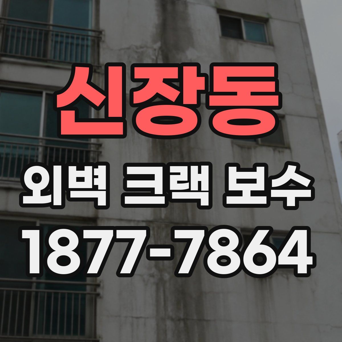 신장동 외벽 크랙 보수