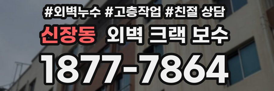 신장동 외벽 크랙 보수