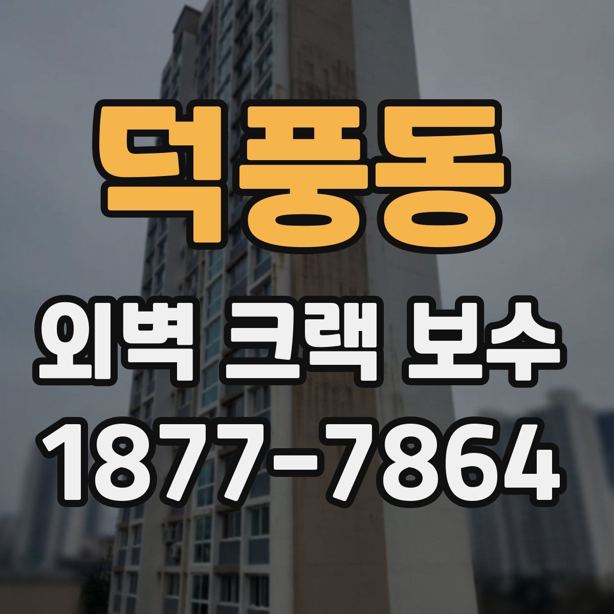 덕풍동 외벽 크랙 보수
