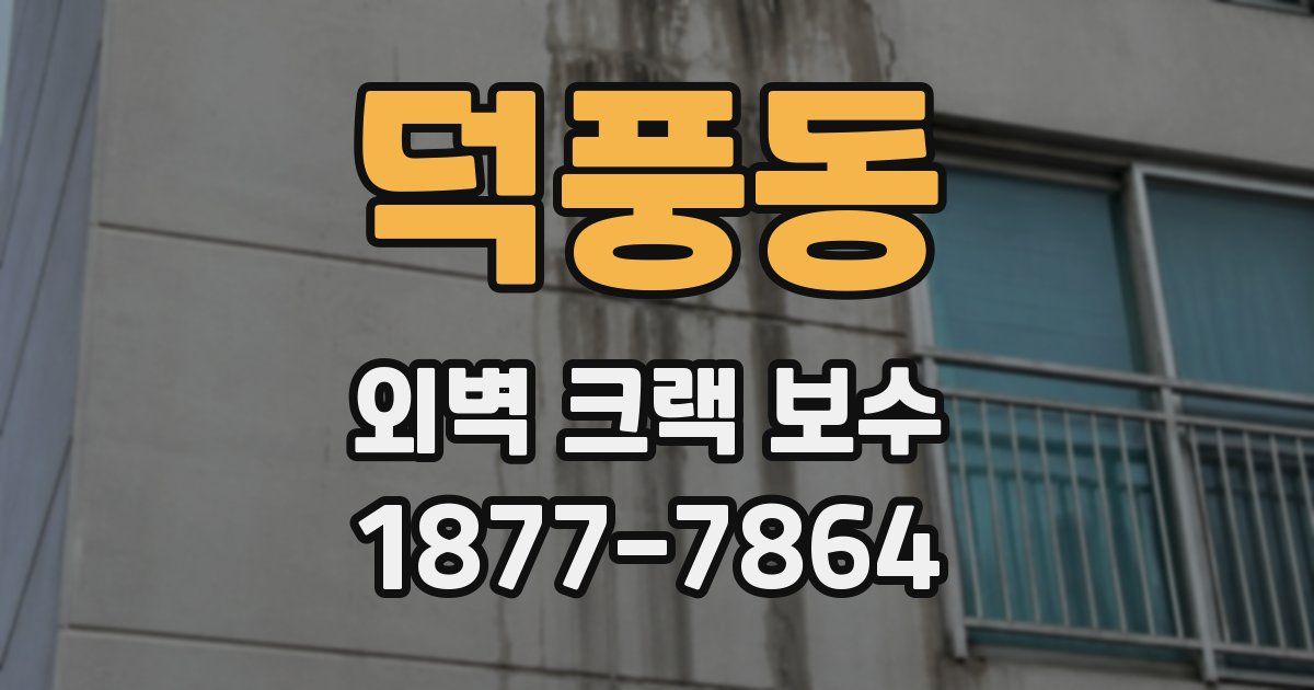 덕풍동 외벽 크랙 보수