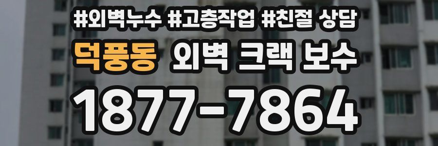 덕풍동 외벽 크랙 보수