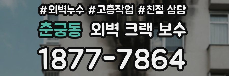 춘궁동 외벽 크랙 보수